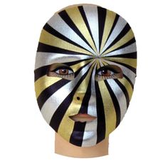 Full Psycho Mardi Gras Mask. A great mask for Masquerade, Carnivals, and Mardi Gras parties! Includes: Full face black, gold and white mask. Available Sizes: One size fits most 12 and up.

Special Shipping Information: This item ships separately from other items in your order. This item cannot ship to a P.O. Box. This item may be subject to additional processing days.

ITEM IS NOT ELIGIBLE FOR EXPEDITED SHIPPING Halloween Haunted House Decorations, Mask Painting, Halloween Express, Venetian Masquerade, White Mask, Mask Black, Mardi Gras Mask, Halloween Costume Accessories, Full Face Mask