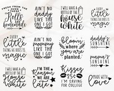 six different hand lettering styles for wedding and other occasions