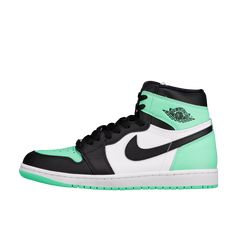 Experience ultimate style and comfort with the all-new Air Jordan 1 Retro High OG 'Green Glow'. Featuring a sleek white and black leather construction with a pop of green glow, these sneakers offer a bold and trendy look. With the iconic Nike Air branding, you'll also enjoy reliable performance and unmatched durability. Limit 1 per customer. Final sale. Multiple orders can be subject to all orders being canceled. No refunds or order cancellations. Discount codes not applicable. Air Jordan 1 Retro High Og, Air Jordan 1 Retro High, Air Jordan 1 Retro, Jordan 1 Retro High, Jordan 1 Retro, Discount Codes, Air Jordan 1, Jordan 1, Kid Shoes