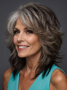 Shag Highlighted Hair, Loving Personality, Medium Shag Haircuts, Medium Hair Styles For Women, Haircuts For Medium Length Hair, Layered Bobs, Layered Haircuts For Medium Hair, Shaggy Haircuts, Shag Haircuts