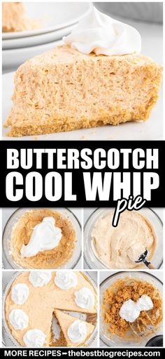 butterscotch cool whip pie is an easy dessert recipe