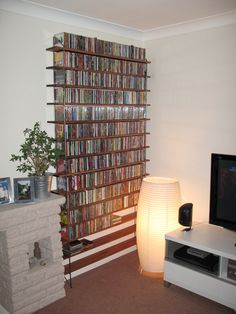 CD shelves Audio Furniture, Dvd Shelves, Listening Room, Bespoke Interiors, Vintage Vinyl, Bookstore, Storage Solutions, Wales