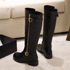 Charles Women's Winter Knee High Boots | Ultrasellershoes.com – Ultra Seller Shoes Luxury Calf Leather Knee-high Boots Medium Width, Luxury Calf Leather Knee-length Boots, Luxury Winter Heeled Boots With Zipper Closure, Luxury Leather Knee-high Boots With Low Heel, Luxury Knee-high Boots With Zipper For Fall, Luxury Knee-high Heeled Boots For Winter, Luxury Knee-high Boots With Square Toe For Winter, Luxury Knee-high Riding Boots For Women, Luxury Fall Waterproof Boots With Reinforced Heel