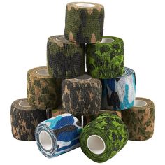 Package Includes12 Camo First Aid Medical Rolls Bandage Vet Tape Self Adherent Wrap 2" x 5Yds x 1Item Description12 Camo First Aid Medical Rolls Bandage Vet Tape Self Adherent Wrap 2" x 5YdsSelf Adherent Wrap - 12 Pack of Camo Cohesive Bandage Medical Vet Tape for First Aid, Sports, Wrist, Ankle in 6 Assorted Camouflage Colors, 2 Inches x 5 YardsCOLORFUL WRAPS: One set contains 12 rolls with 6 assorted camo colors, each color has 2 rolls. You won't be bored with the same color!STRETCHY AND STICK Bandage Medical, Camo Wraps, Bandage Wrap, Green Lipstick, Diy Lipstick, Glitter Lipstick, Shimmer Makeup, Camouflage Colors, Glitter Pigment