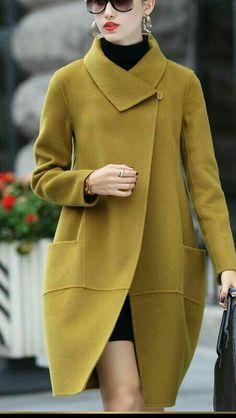 Áo Blu, Paris Chic, Coat Women Fashion, Mode Inspiration, Outfit Idea, Fashion Sewing, Hijab Fashion