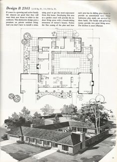 an old house is shown with plans for it