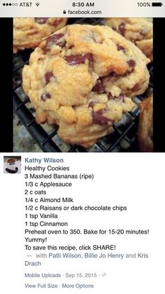 an image of cookies on the facebook page