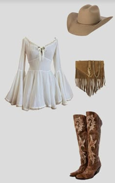 Cowboy Outfits For Women, Southern Outfits, Mode Hippie, Latina Fashion Outfits