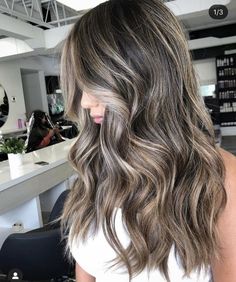 Ash Brown Icy Blonde Balayage, Light Brown Hair With Ash Blonde Highlights, Ash Brown With Babylights, Light Ash Brown Hair With Highlights Dark Blonde Natural Colors, Ashy Blonde Balayage On Dark Hair, Blonde Brown Hair Color, Ash Brown Hair Balayage, Beige Hair