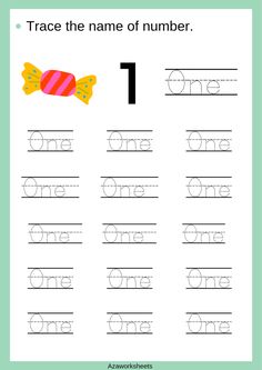 the number one worksheet for numbers 1 - 10 with an image of a fish