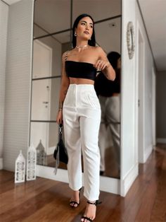 Ny Outfits, Women's Fashion Set, Crop Top Outfits, Casual Chic Outfit, Formal Outfit