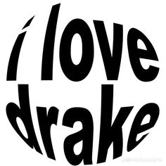 the words i love brake are black and white