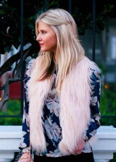 Blush Faux Fur Vest Faux Fur Vest, Faux Fur Vests, Spring Summer 2015, Fur Vest, Need Love, Fall Winter Outfits, Modest Outfits, High Waist Jeans