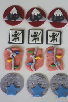 decorated cookies are arranged in the shape of human body parts, including an x - ray