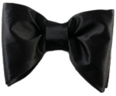 Black Standard Tie With Bow, Dapper Black Bow With Ties, Black Bow Suit And Tie Accessories For Business, Black Satin Bow Tie, Black Bow Tie For Party, Formal Black Bow With Ties, Black Bow Ties For Formal Occasions, Business Black Satin Bow, Formal Black Ribbon Bow Tie