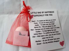 a little bag of happiness is especially for you to give it as a gift or present