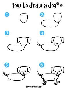 how to draw a dog step by step instructions for kids and beginners with pictures