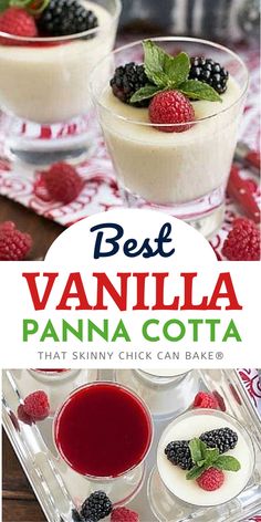 the best vanilla panna cota dessert recipe