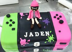 Nintendo Birthday Party, Nintendo Birthday, Games Birthday Party, Seventh Birthday, Video Game Cakes, Video Games Birthday Party