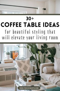 coffee table ideas Simple Coffee Table Decor