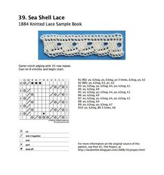 the crochet lace pattern is shown with instructions for how to sew it