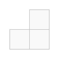 a white square with four squares in it