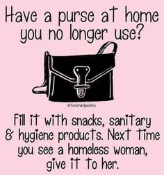 a pink poster with an image of a handbag and the words, let's do this queens have a purse at home you no longer use?