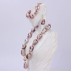 High Luster Large Baroque Pearl Necklace Choker,purple Flameball Freshwater Pearl Jewelry Set, Pearl Bracelet,pearl Earring, Gift for Her - Etsy Purple Pearl Drop Jewelry, Purple Pearl Bracelet As A Gift, Purple Pearl Drop Round Bead Jewelry, Purple Pearl Pendant Jewelry, Baroque Pearls Necklace, Bracelet Pearls, Pearl Necklace Choker, Pearl Jewelry Set, Pearls Bracelet