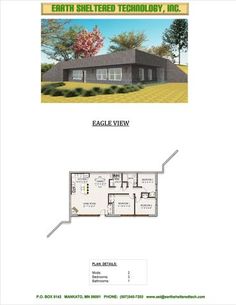 the floor plan for an eagle view home