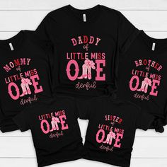 When ordering Select the size shirt that you'd like and the family member. Add it to your cart. Repeat for each shirt you order. Content + Care -Machine wash cold and tumble dry low Size + Fit -True To Size Fit (American Uni-Sex Sizes for T-Shirts) -Available in baby 3month-18 months, toddler 2t-5t, youth small-XL, and adult sizes small, medium, large, x-large, 2x-large, and 3x-large Processing + Shipping Your order will ship out in 2-5 days. Please allow 1-2 days for processing. Most orders are First Birthday Shirts For Family, Rodeo 1st Birthday, Little Miss Onederful, Miss Onederful, My First Rodeo, First Rodeo, Farm Birthday Party, First Birthday Shirts, Farm Birthday