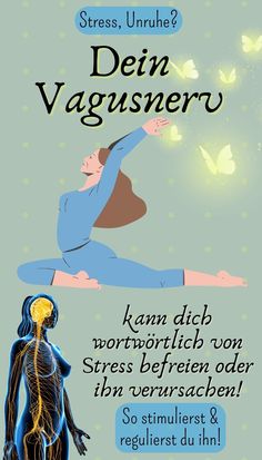 In der Yoga-Philosophie wird der Vagusnerv auch als „Nadi“ bezeichnet, was so viel bedeutet wie „Energiekanal“. Es wird angenommen, dass der Vagusnerv in diesem Kontext dazu beitragen kann, die Energie des Körpers zu regulieren und den Fluss von Prana, der vitalen Lebensenergie, zu unterstützen ... Nervus Vagus, Rare Features, Yoga Aesthetic, Pilates Training, Group Fitness