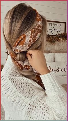 12 Elegant Scarf Hairstyles to Elevate Your Look Hair With A Headband, Silk Scarf Tutorial, Head Silk Scarf, How To Braid Hair, Style For Long Hair, Braided Scarf, How To Braid, Easy Everyday Hairstyles, Silk Scarf Style