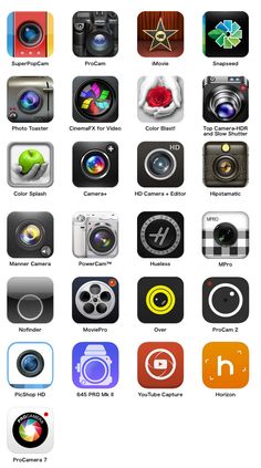 the iphone's app icons are all different colors and sizes, but there is no image on them