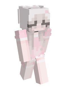 a pixellated image of a person with a pink shirt