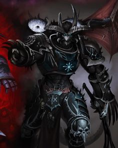 Daemon Primarch, Lord Of Shadows, Warhammer Fantasy, Armor Concept, Warhammer 40000