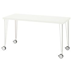 LAGKAPTEN / KRILLE Desk - white - IKEA Plastic Edging, White Sofas, White Desks, Oval Table, White Lamp, Desk Furniture, Table Bar, Square Tables, Table Desk