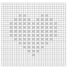 a cross stitch pattern with squares in the middle and one on the bottom, as well as