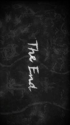 the words are written in white ink on a black background with many other writing and symbols