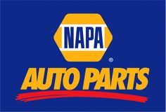 napa auto parts logo on a blue background