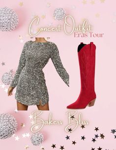 Concert outfit inspo eras tour⚡️🪩🤍concert outfit | concert look | disco cowgirl | Nashville outfit | Nashville bachelorette look | eras tour outfit | Taylor swift concert outfit | eras tour outfit inspo | concert season | cowgirl boots | amazon cowboy boots | amazon boots | amazon finds | amazon fashion | amazon outfit | amazon look | amazon concert outfit | amazon concert finds | western concert outfit | western fashion | amazon western fashion | amazon western outfit | sequin dress | amazon sequin dress | red cowgirl boots | amazon red cowgirl boots Amazon Concert Outfit, Taylor Swift Concert Outfit Eras, Outfit Inspo Eras Tour, Concert Outfit Eras Tour, Eras Tour Outfit Taylor Swift, Eras Tour Concert Outfit, Western Concert Outfit, Amazon Boots, Look Disco