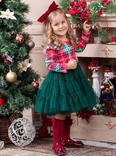 Toddler Girl Christmas Dresses, Kids Christmas Dress, Toddler Christmas Outfit, Photos Winter, Christmas Dress Baby, Christmas Dress Women, Christmas Dresses, Matching Costumes, Girls Christmas Dresses