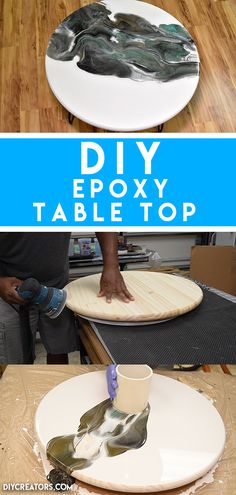 the process is to make a diy epoxy table top