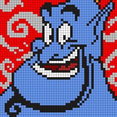 an image of a cartoon character made out of pixels