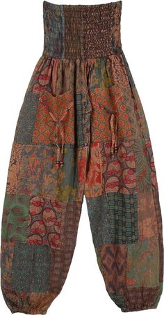 Baggy Harem Pants, Fall Patchwork, Kashmiri Embroidery, Chic Tank Tops, Moda Hippie, Look Boho Chic, Cotton Harem Pants, Beach Floral, Estilo Hippy