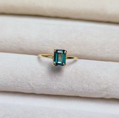 Teal Engagement Ring, Teal Ring, Teal Rings, Teal Sapphire Engagement Ring, Teal Sapphire Ring, Watermelon Tourmaline Ring, Classic Rings, Colored Stone Rings, Teal Sapphire