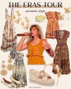 Evermore Dress Taylor Swift, Evermore Dress Ideas, Evermore Outfit Inspo Taylor Swift, Taylor Swift Concert Outfit Ideas Evermore, Evermore Taylor Swift Aesthetic Outfits, Taylor Swift Evermore Outfit Ideas, Taylor Swift Evermore Era Outfits, Eras Tour Outfits Comfy