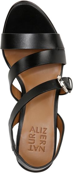 Naturalizer Veva Office Leather Sandals With Heel Strap, Leather Heels With Ankle Strap, Formal Sandals With Buckle Closure, Modern Leather Sandals For Office, Modern Leather Office Sandals, Formal Heels With Buckle Closure And Double Strap, Leather Ankle Strap Sandals For Office, Black Buckle Closure Sandals For Office, Leather Heels With Single Toe Strap