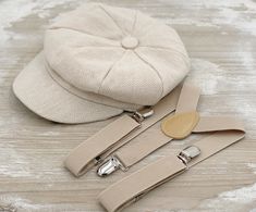 Elevate your style with our handcrafted Tan Newsboy hat, Champagne bow tie & suspenders-ideal for wedding , parties , birthdays and proms. They make a distinguished choice for groomsmen and ring bearers, adding sophisticated touch to any special event . When making a purchase, you can choose from the following options : -Hat only -Hat + Suspenders  - Suspenders only  more colors : https://bowtieloveinc.etsy.com/listing/923397425 Attention ! We Will not accept any  returns based upon color discre Classic Adjustable Mini Cap Hat, Cream Adjustable Mini Hats As Gift, Adjustable Cream Mini Cap Hat, Adjustable Cream Mini Hats As Gifts, Adjustable Cream Mini Hats As Gift, Beige Handmade Adjustable Mini Hats, Handmade Adjustable Beige Mini Hats, Adjustable Cream Mini Cap, Adjustable Cream Hat For Gift