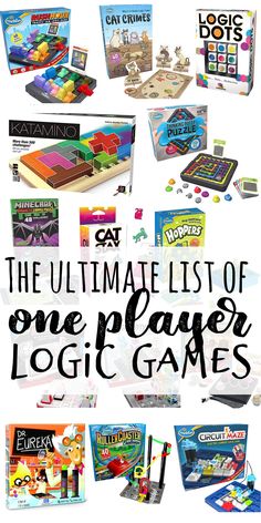 the ultimate list of one pager log games for kids and adults to play with