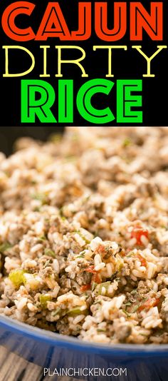 this cajun dirty rice recipe is so good and easy to make it's the perfect side dish